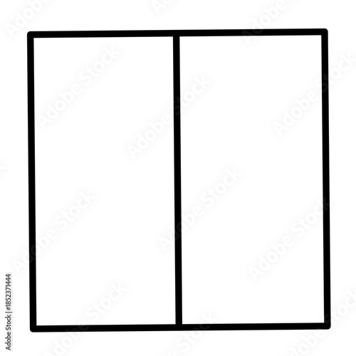 square measurement icon vector