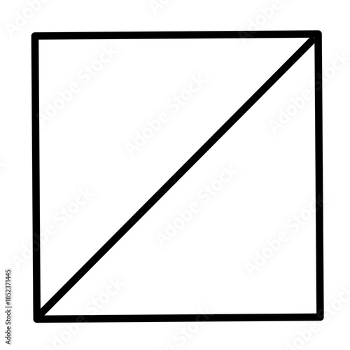 square measurement icon vector