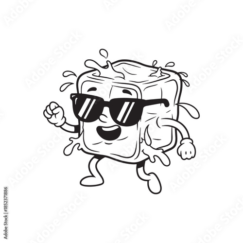 Cartoon Water Splashing Salt Shaker Character