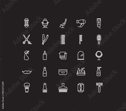 BarberShop icons Set