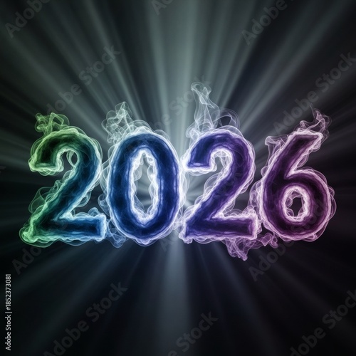 2026 Volumetric Smoke Swirling Vapor Beams of Light Dark Space Mystical