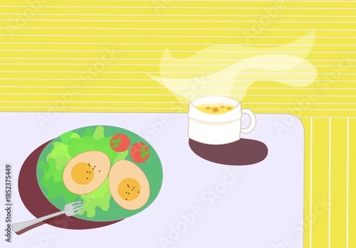 スープとサラダ
