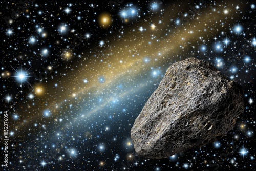 Cratered asteroid surface, highlighting space object analysis and planetary features, Cratered asteroid surface, highlighting space object analysis and planetary features.