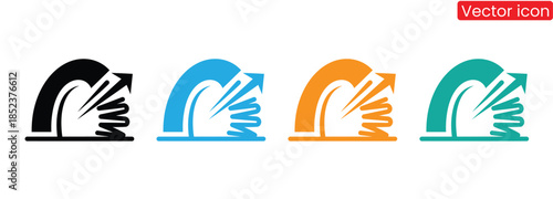 Colorful vector icons of growth and progress in business,Up and down graph chart vector icon se,Arrow up icons. Set of curve rise increase arrows. Growth pictogram isolated. Vector illustration.