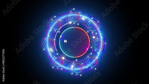 Abstract background. luminous swirling. Elegant glowing circle. 
Sparking particle. Space tunnel. Glossy jellyfish. Colorful ellipse. Glint sphere