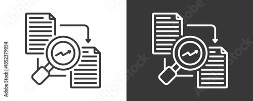 Descriptive Icon Set Vector Collection Isolated In Black And White