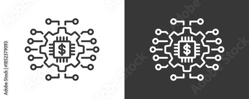 Concurrency Icon Set Vector Collection Isolated In Black And White
