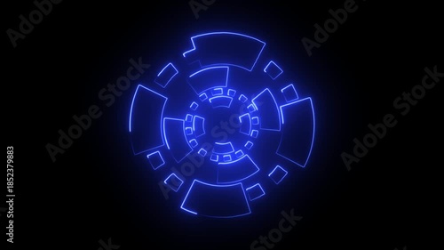 Abstract blue technology background. Vector illustration