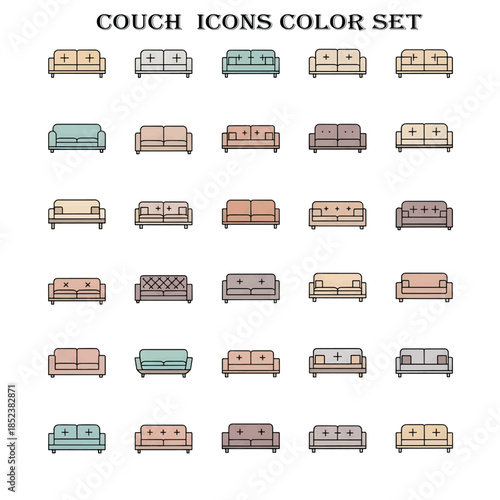 Modern Couch in Stylish Living Room Interior Design