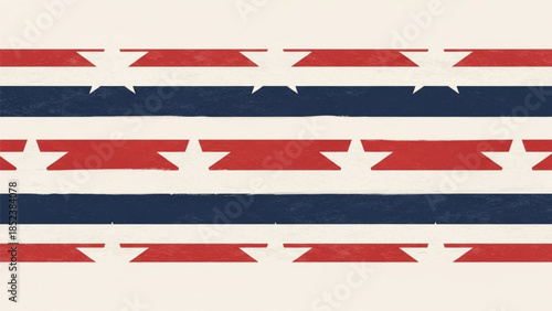 Abstract Civil War Remembrance Vector with Stars, Stripes, Soft Textures, and Neutral Memorial Symbolism - Clean Modern Flat Design