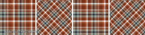 plaid and tartan pattern set.checkered fabric texture background.