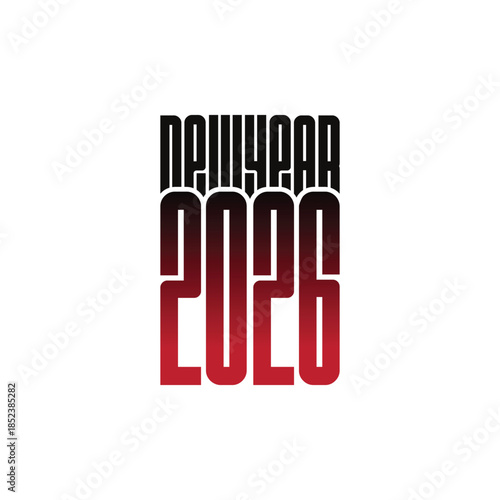 2026 new year design loogo vector