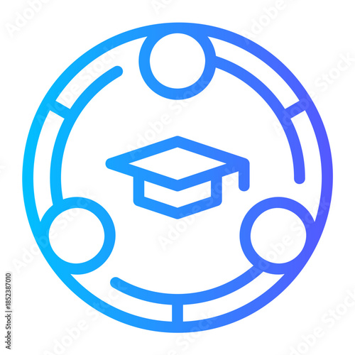student union gradient icon