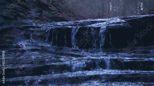 Wallpaper Mural Woodland Stream with Flowing Water and Mossy Rocks Torontodigital.ca