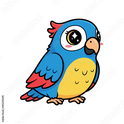 bird animal popular kawaii illustration parrot fifth design