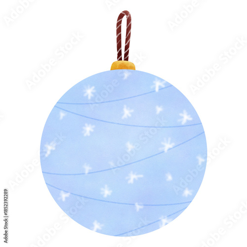 blue christmas ball
