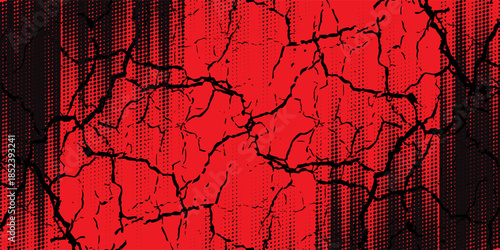 red and black brush wrap car sticker pattern abstract banner sporty lines red and black color combination grunge brush pattern racing motorsport design, Eps 10.