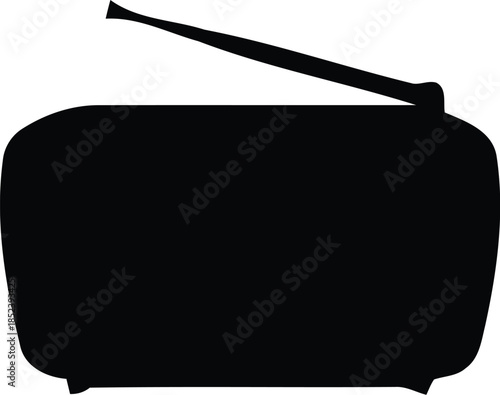 Vintage Radio Icon for Retro Design Projects