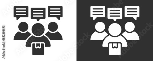 Loyal Customer Icon Set Vector Collection Isolated In Black And White