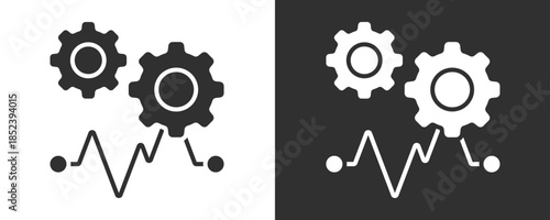 Rising Icon Set Vector Collection Isolated In Black And White