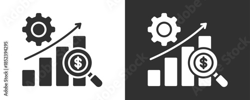 Development Icon Set Vector Collection Isolated In Black And White