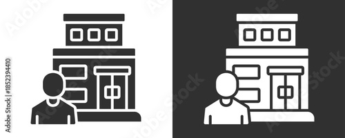 Retail Icon Set Vector Collection Isolated In Black And White
