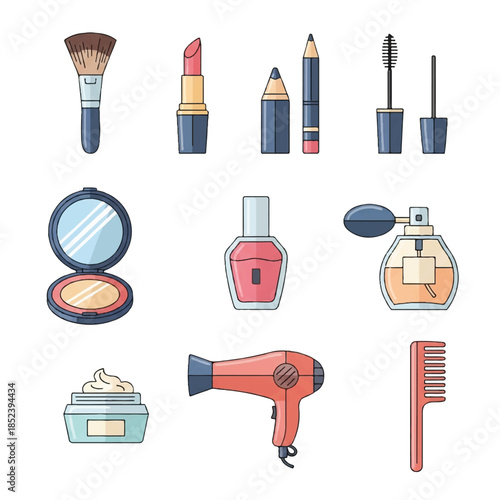 Collection of Beauty and Grooming Products.