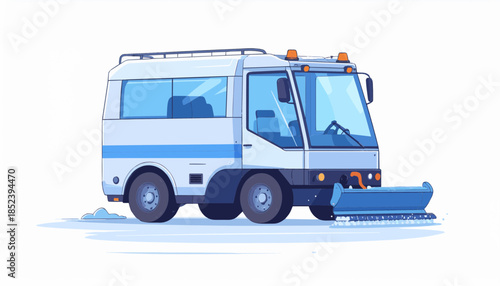 blue truck vector
