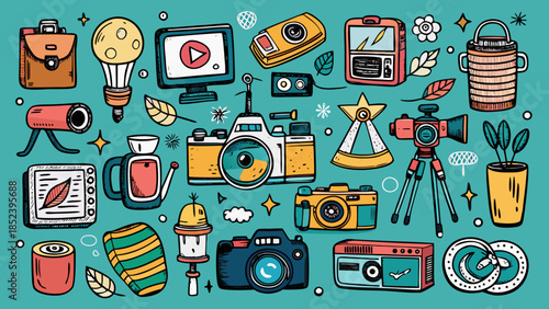 Assorted photography equipment