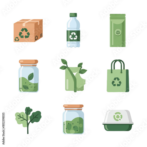 Eco Friendly Packaging and Recyclable Products.