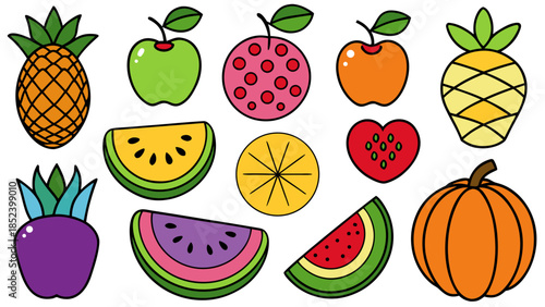 Assorted colorful fruits