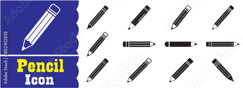 Set of Pencil icon, Pencil vector collection