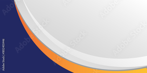 Abstract vector blue and orange business presentation template, vector illustration eps10