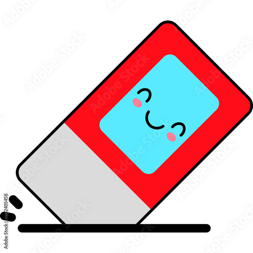 Cute Cartoon Eraser Illustration