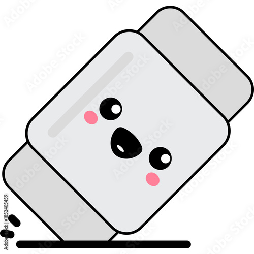 Cute Cartoon Eraser Illustration
