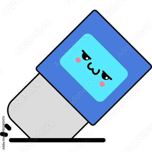 Cute Cartoon Eraser Illustration