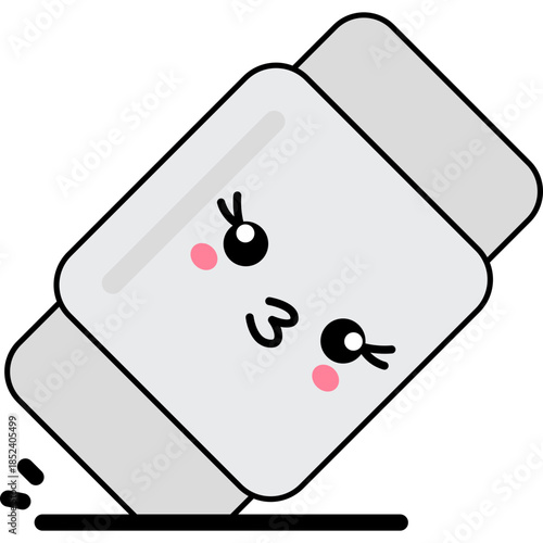 Cute Cartoon Eraser Illustration