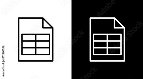 Csv File With Icon Set Design
