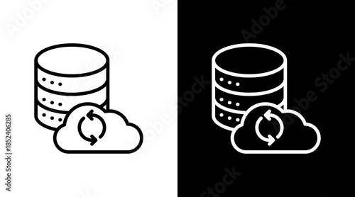 Data Sync With Icon Set Design