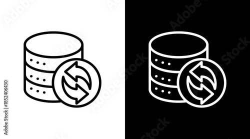 Data Restore With Icon Set Design