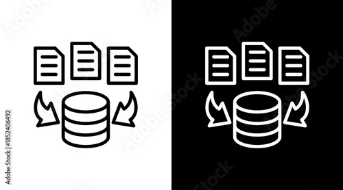 Data Collection With Icon Set Design