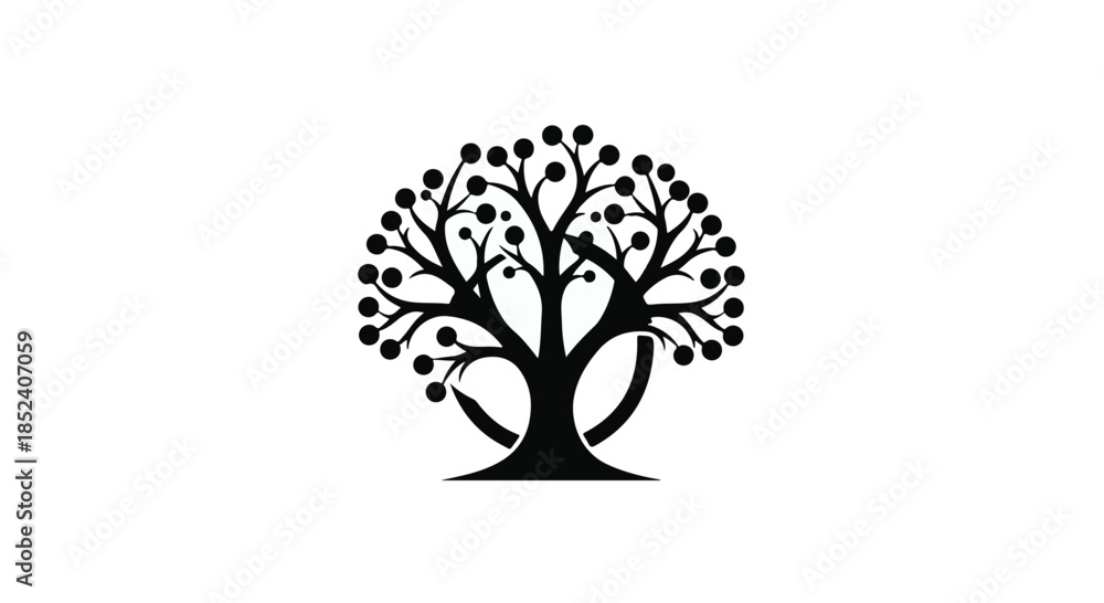 Obraz premium vector tree silhouette