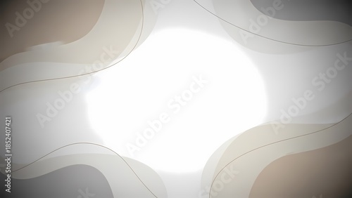 A serene abstract background with wavy lines and a bright central light