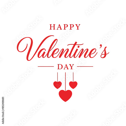 Wallpaper Mural Happy valentine's day greeting card design Vector Torontodigital.ca