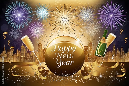 Happy New Year 2026, Happy new year wallpaper Images,Happy new year Social media post