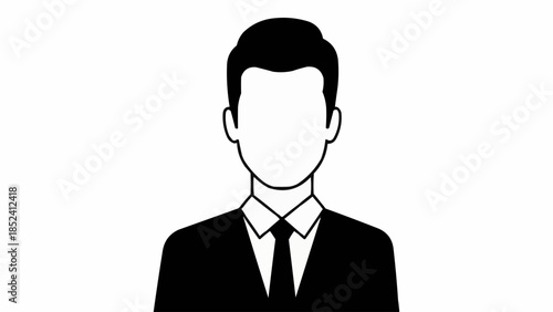 Faceless Man in Suit and Tie.
