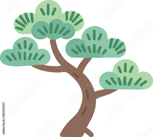 Holiday pine tree_Lunar New Year_Chuseok_Pine tree_New Year_Chuseok pine tree