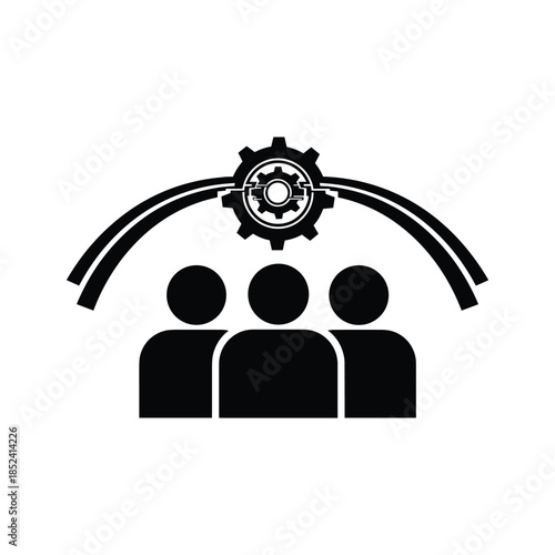 Teamwork and collaboration with gear mechanism