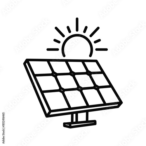 Solar panel harnessing sunlight for renewable energy