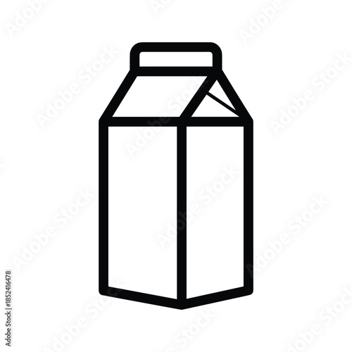 Milk carton icon illustration